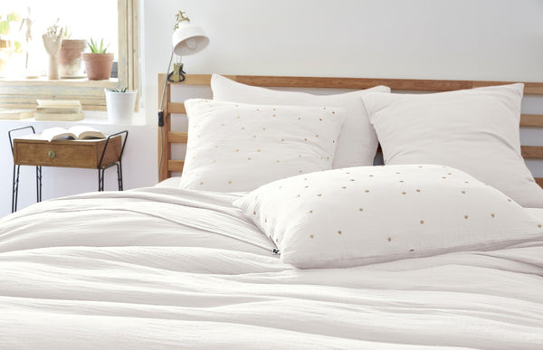 Funda De Almohada Gasa De Algodón Gaïa Chic Chantilly - L'Effet Papillon - The Bradery
