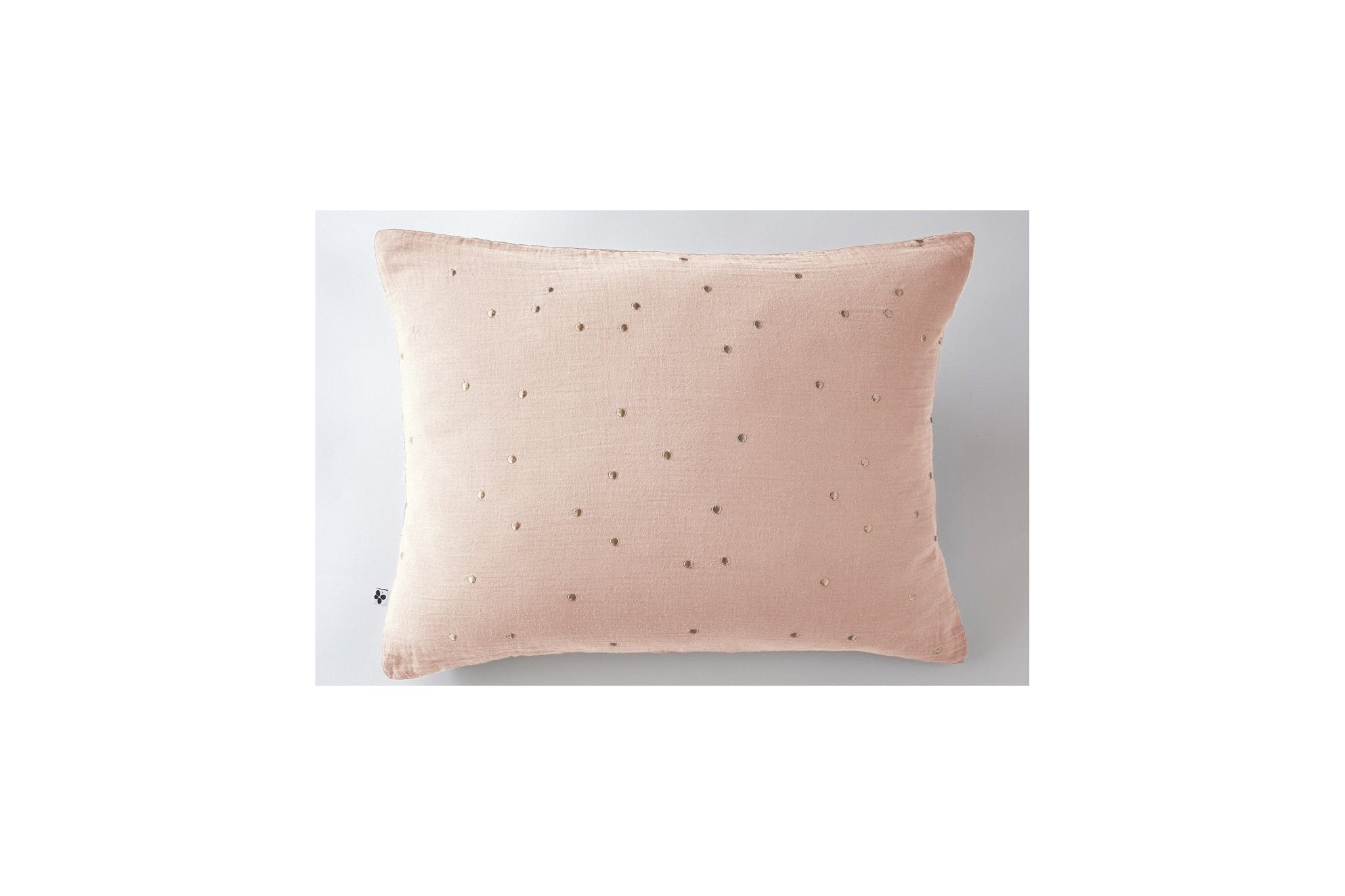 Funda de almohada Gaïa Chic Marshmallow de gasa de algodón - El efecto mariposa - The Bradery