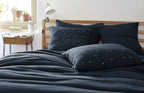 Funda de almohada Gaïa Chic Minuit de gasa de algodón - El efecto mariposa - The Bradery