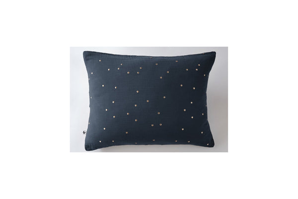 Taie D'Oreiller Gaze De Coton Gaïa Chic Minuit - L'Effet Papillon - The Bradery