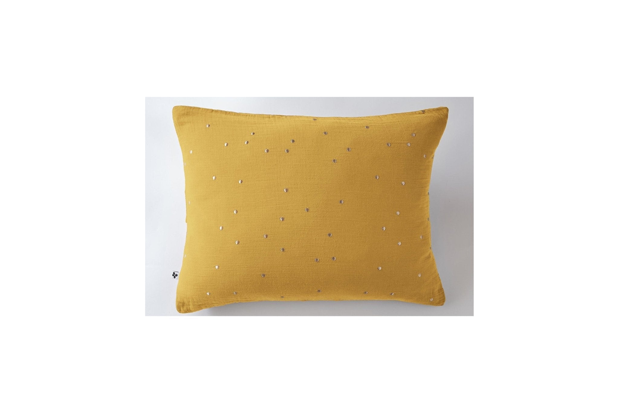 Taie D'Oreiller Gaze De Coton Gaïa Chic Safran - L'Effet Papillon - The Bradery