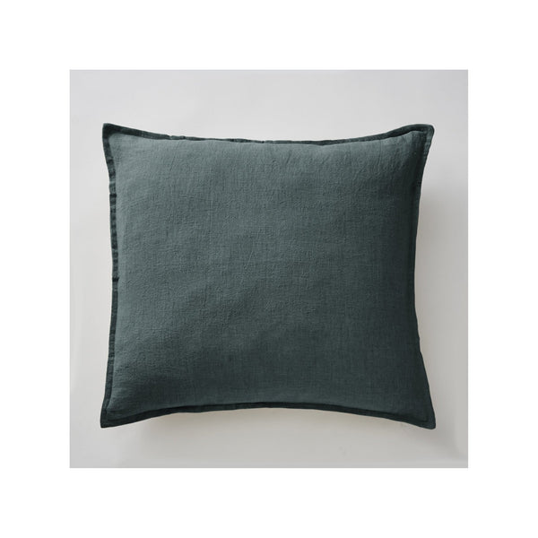 Funda de almohada de lino lavado SOLINE Ardoise - El efecto mariposa - The Bradery