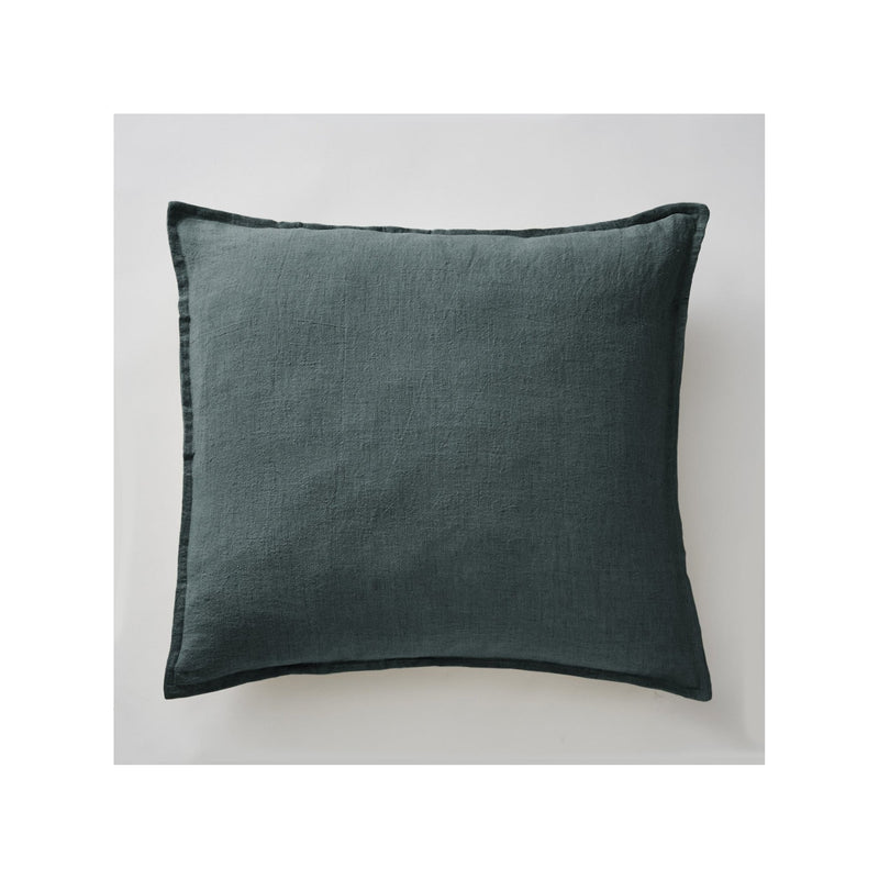 Taie d'oreiller Lin lavé SOLINE Ardoise - L'Effet Papillon - The Bradery