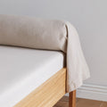 Washed linen bolster case