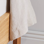 Natural washed linen bolster case