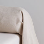 Natural linen bolster case