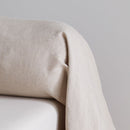 Natural linen bolster cover