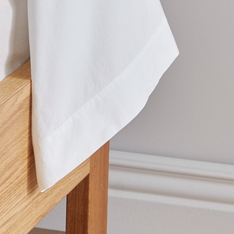 Cotton percale bolster cover