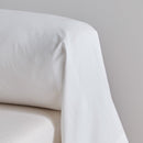 Washed cotton percale bolster cover