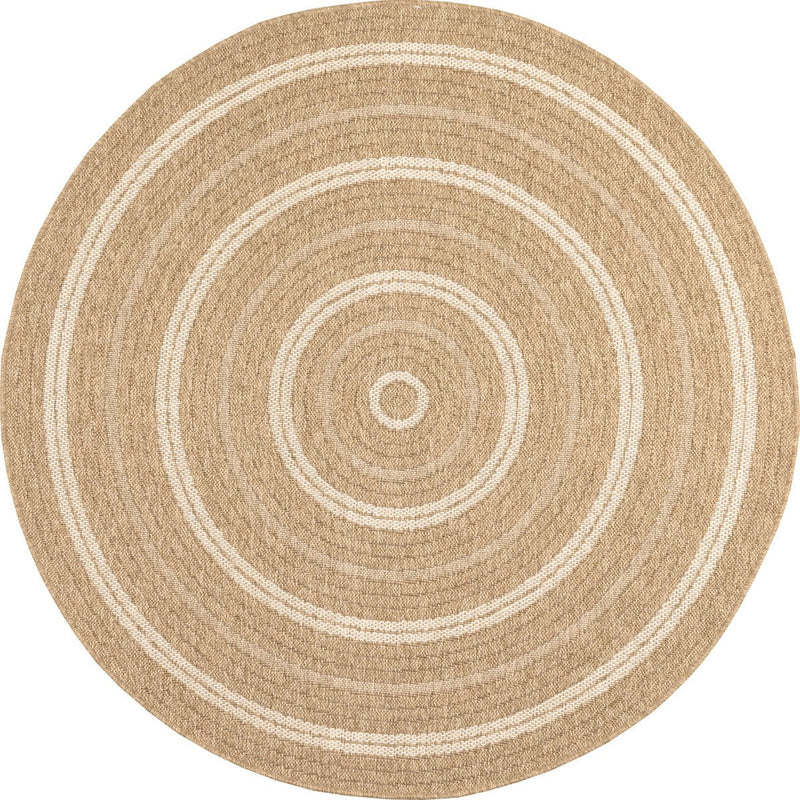 Tapis Aspect Jute Nature 8863 - Blanc - Nazar - The Bradery