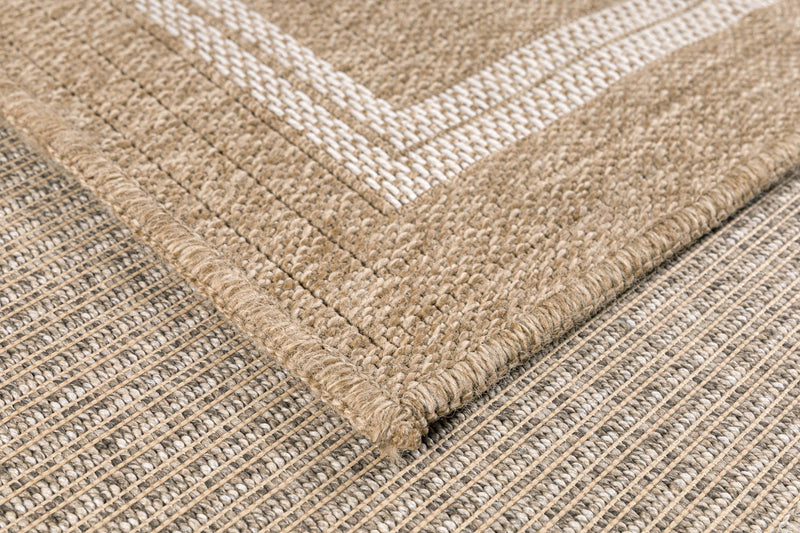 Tapis Aspect Jute Nature 8863 - Blanc - Nazar - The Bradery