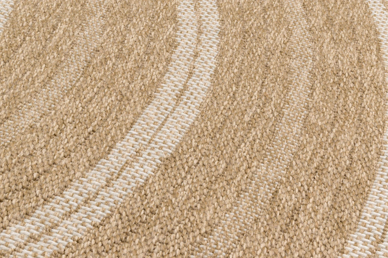 Tapis Aspect Jute Nature 8863 - Blanc - Nazar - The Bradery
