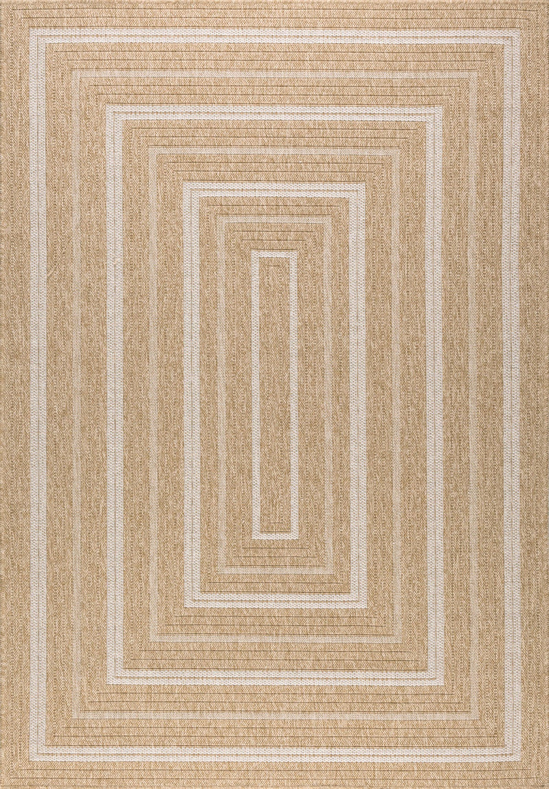 Tapis Aspect Jute Nature 8863 - Blanc - Nazar - The Bradery