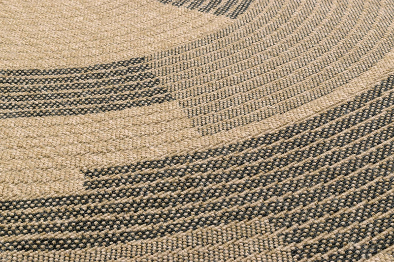 Tapis Aspect Jute Nature 8865 - Noir - Nazar - The Bradery