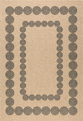 Tapis Aspect Jute Nature 8868 - Noir - Nazar - The Bradery