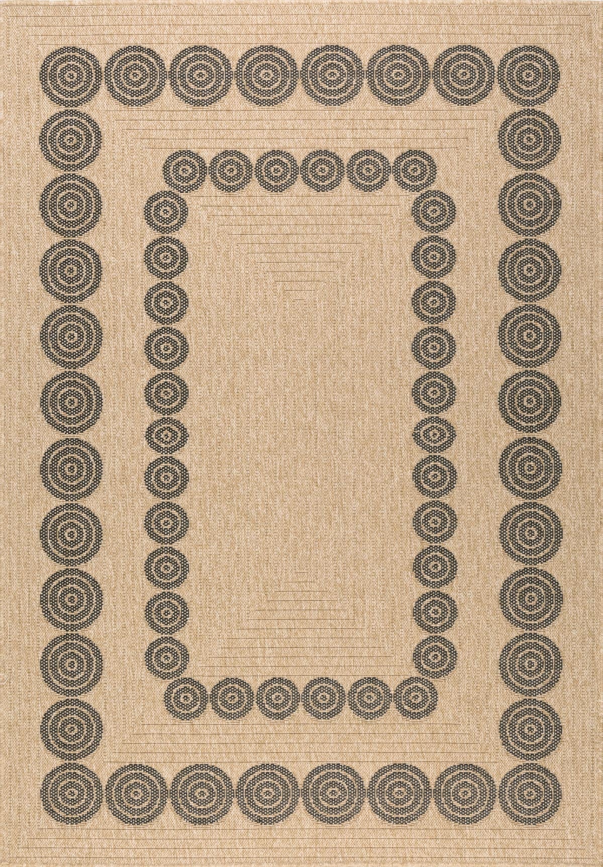 Tapis Aspect Jute Nature 8868 - Noir - Nazar - The Bradery