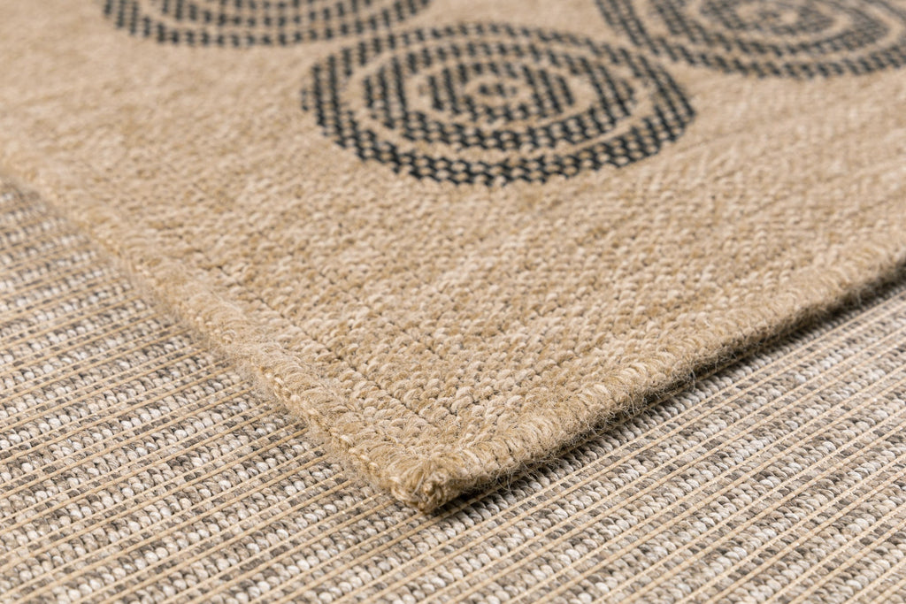 Tapis Aspect Jute Nature 8868 - Noir - Nazar - The Bradery