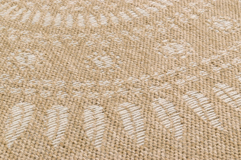 Tapis Aspect Jute Nature 8874 - Blanc - Nazar - The Bradery