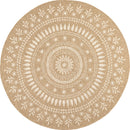 Tapis Aspect Jute Nature 8874 - Blanc - Nazar - The Bradery