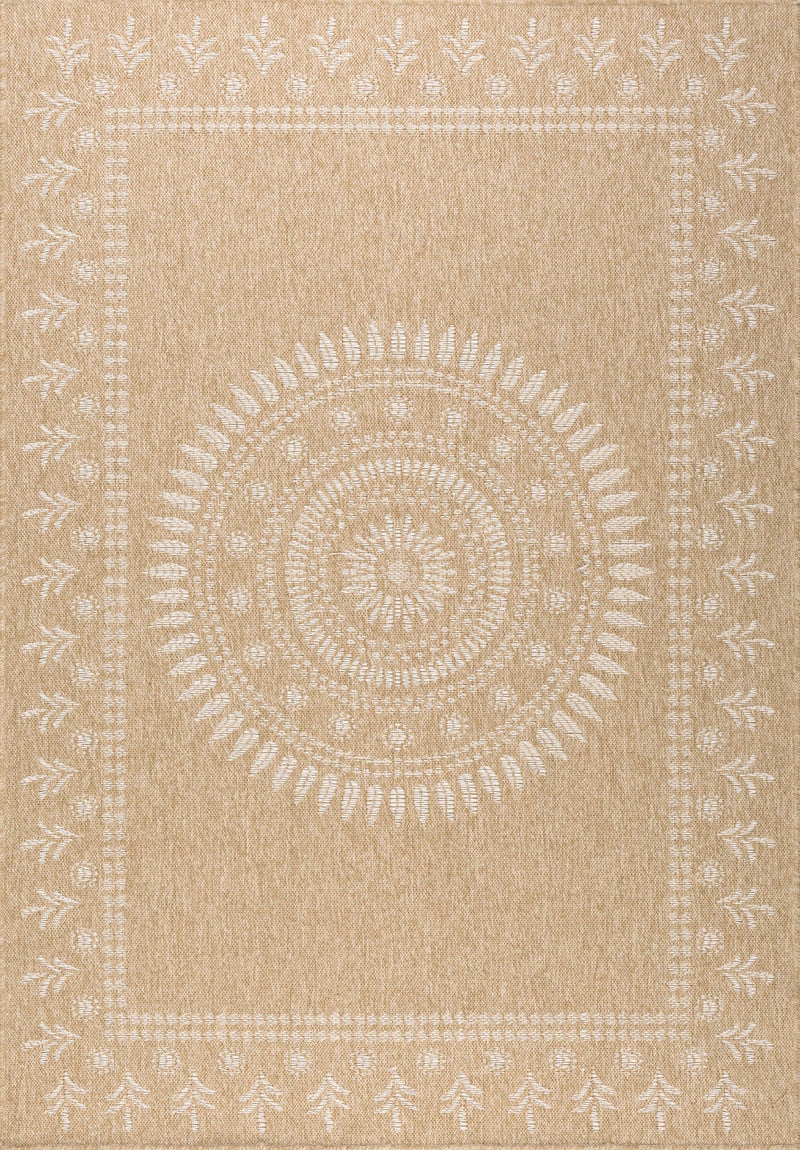 Tapis Aspect Jute Nature 8874 - Blanc - Nazar - The Bradery