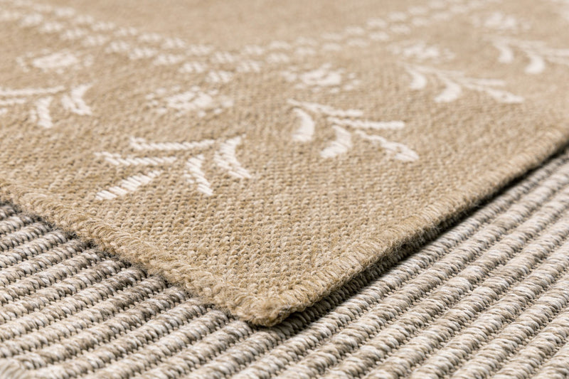 Tapis Aspect Jute Nature 8874 - Blanc - Nazar - The Bradery