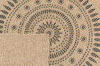 Tapis Aspect Jute Nature 8874 - Noir - Nazar - The Bradery