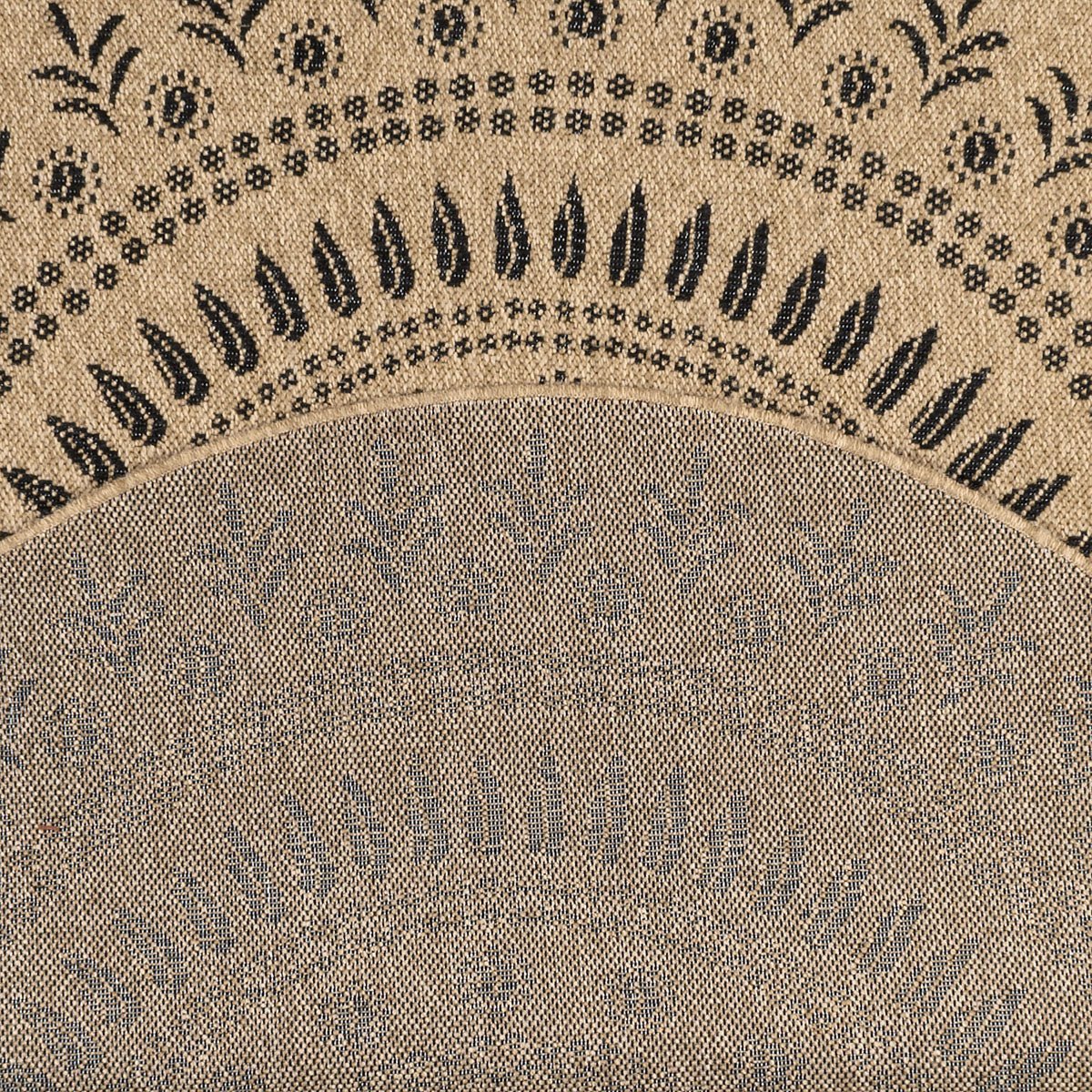 Tapis Aspect Jute Nature 8874 - Noir - Nazar - The Bradery