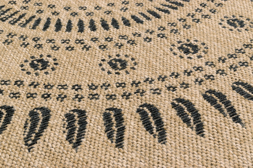 Tapis Aspect Jute Nature 8874 - Noir - Nazar - The Bradery
