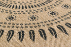 Tapis Aspect Jute Nature 8874 - Noir - Nazar - The Bradery