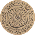 Tapis Aspect Jute Nature 8874 - Noir - Nazar - The Bradery