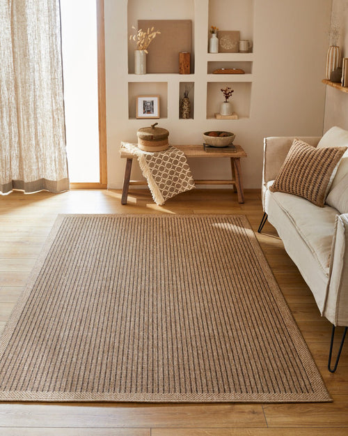 Tapis Aspect Jute Nature 8876 - Marron - Nazar - The Bradery