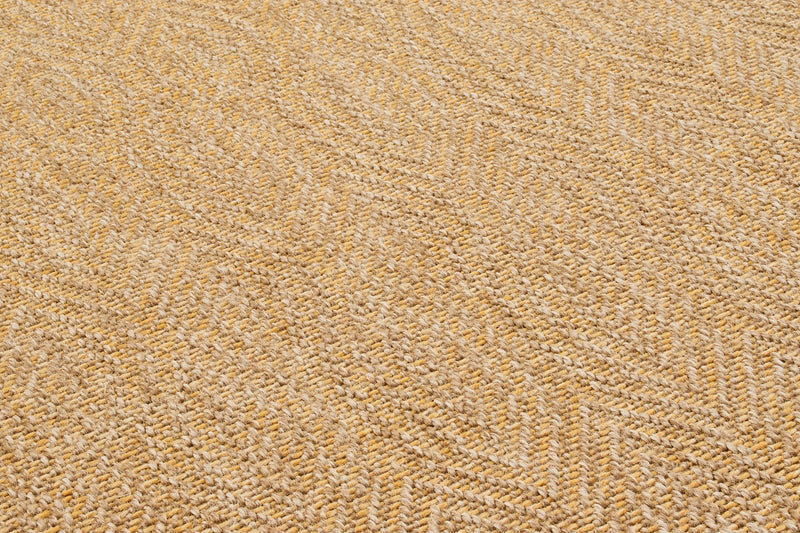 Tapis Aspect Jute Nature 8877 - Jaune - Nazar - The Bradery