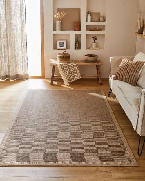 Tapis Aspect Jute Nature 8878 - Marron - Nazar - The Bradery