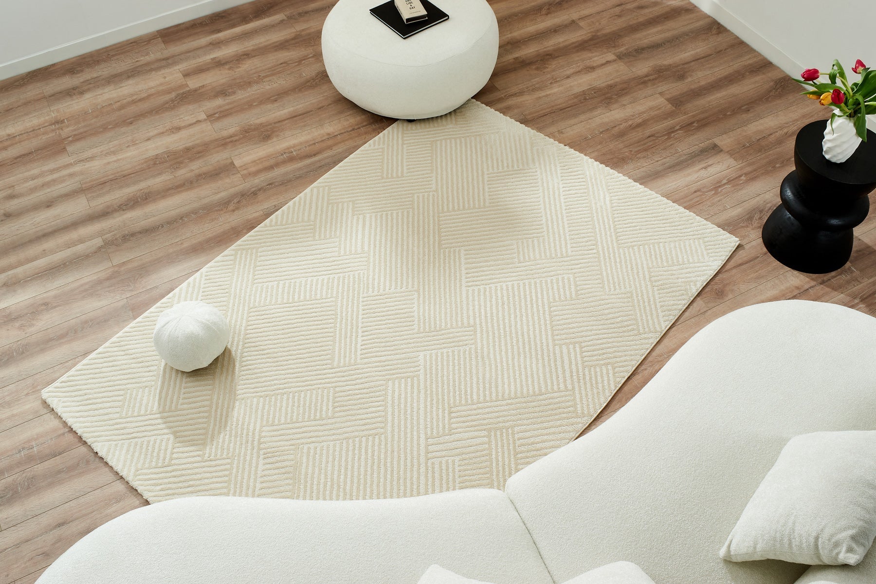 Tapis Bianca 160 - Crème - Nazar - The Bradery