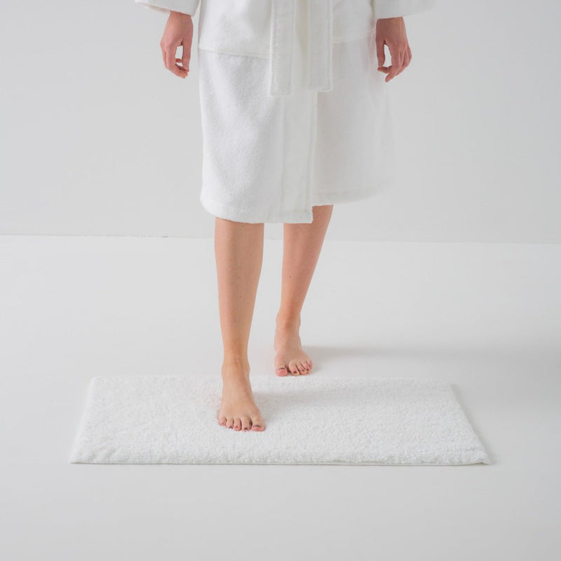 Tapis De Bain En Coton - Blanc - MOST - The Bradery