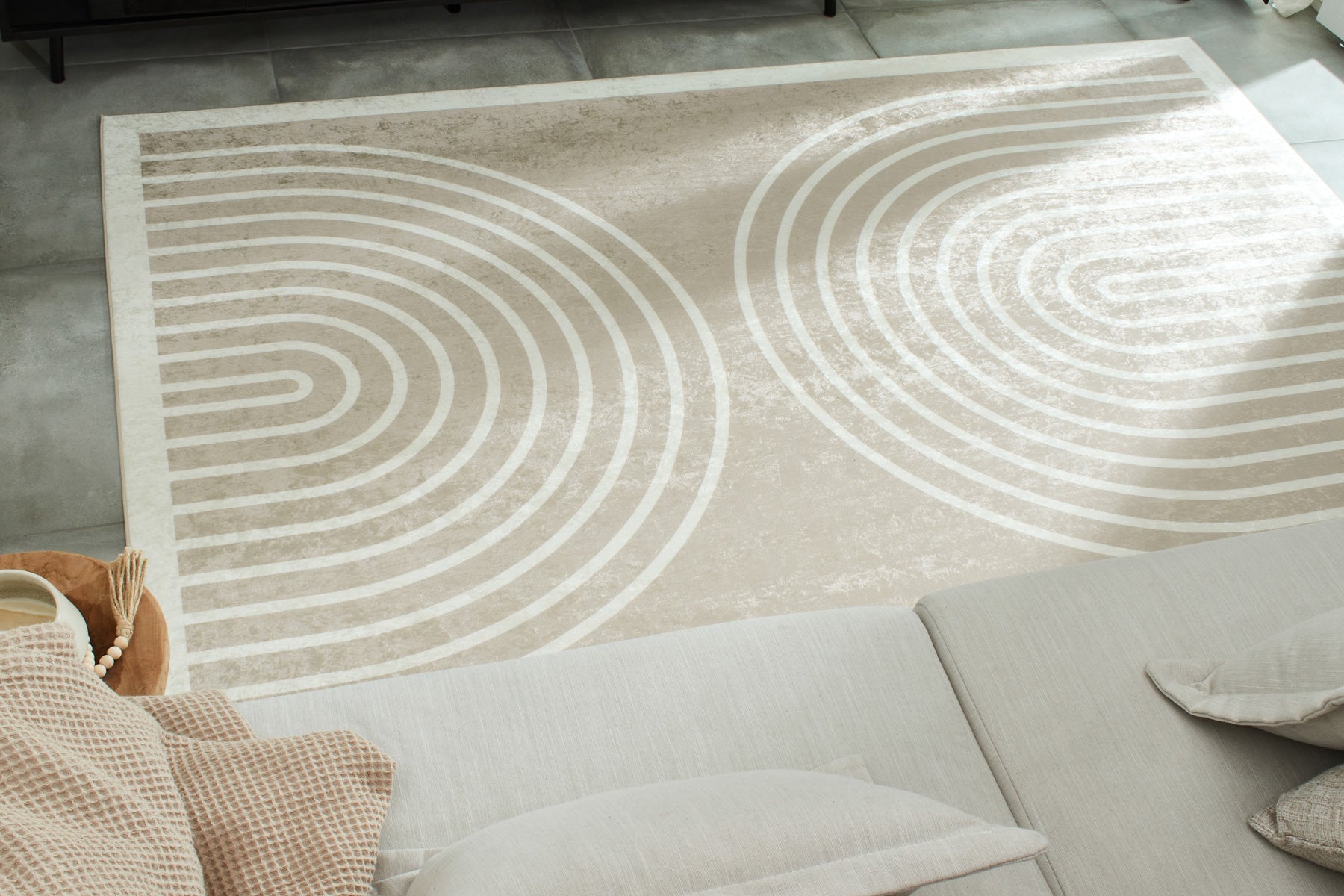Tapis Grege 751 - Beige - Nazar - The Bradery