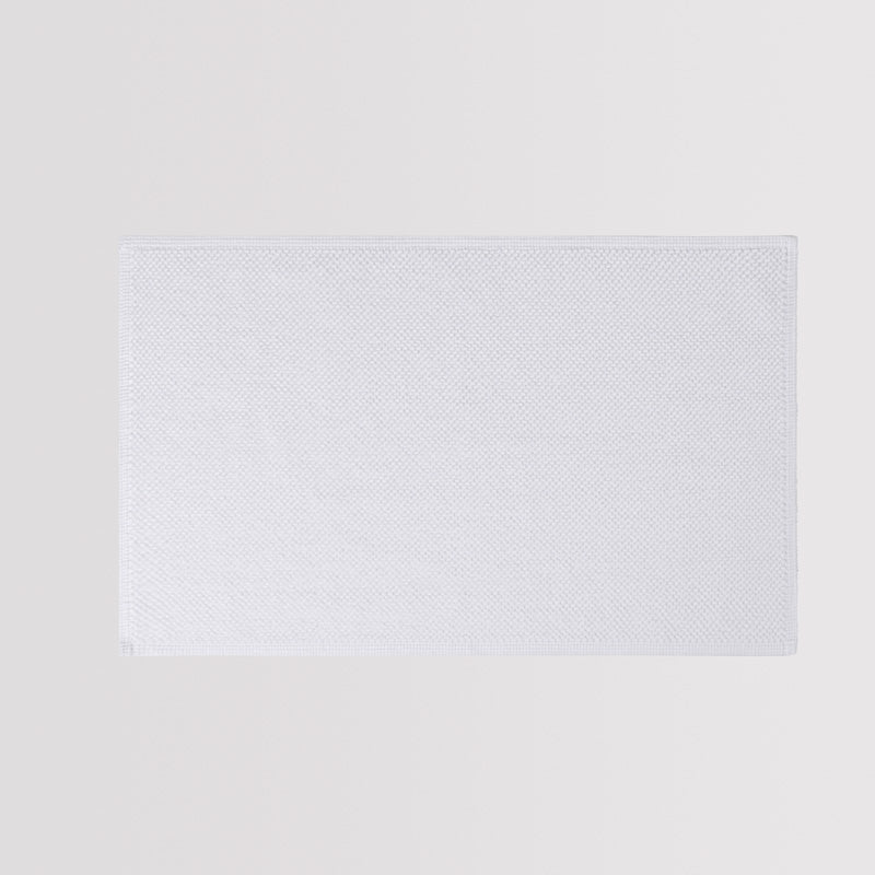 Alfombra de baño - Algodón con bucles - Blanco