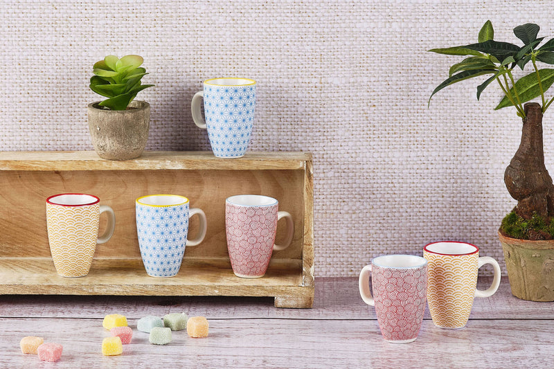 Tasse Pattern 9Cl - 6 Pièces - Color Les Mugs / Tasses Et Sous-Verres Björn