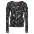 Tech Fleece Crew Aop - Women's Textile Sweatshirt - Gray WOMEN'S TEXTILE SWEATSHIRT Nike