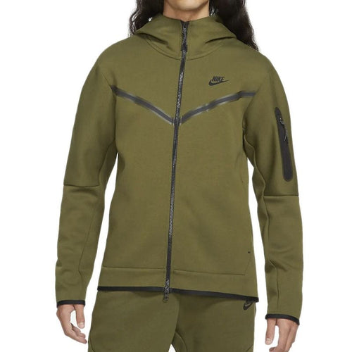 Tech Fleece Full Zip Hoodies - Jacket Homme Textile - Kaki JACKET HOMME TEXTILE Nike