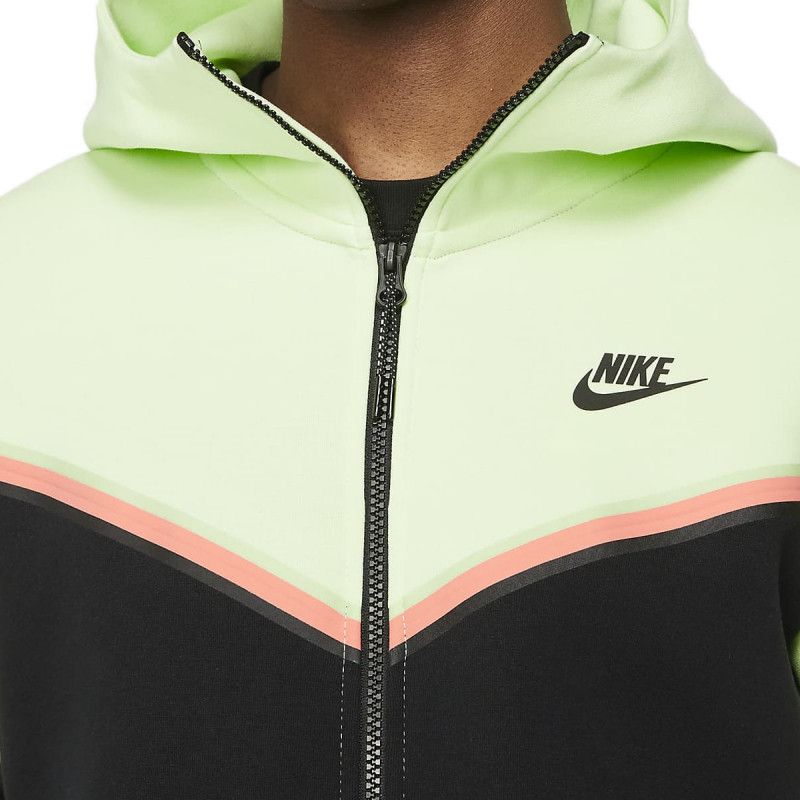Tech Fleece Full Zip Hoodies - Jacket Homme Textile - Vert JACKET HOMME TEXTILE Nike