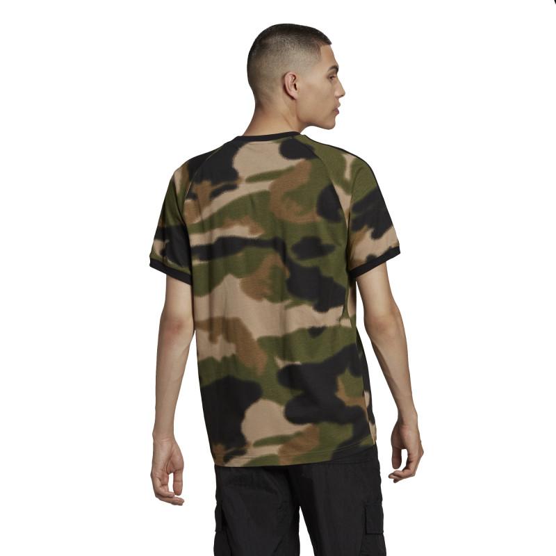 Adidas Originals Camo 3-Stripes T-Shirt - Camo - Men Adidas CLOTHING