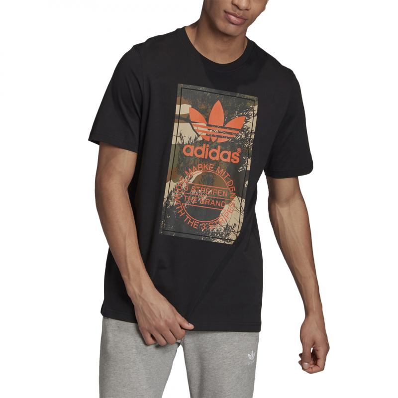Tee-Shirt Adidas Originals Camo Tongue - Noir - Homme VETEMENT Adidas