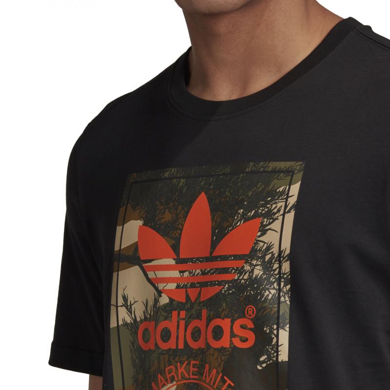 Tee-Shirt Adidas Originals Camo Tongue - Noir - Homme VETEMENT Adidas