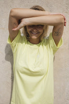 Camiseta Adidas Originals Tee Dress - Amarillo - Mujer - Adidas - The Bradery