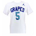 Tee-Shirt Nike Jordan Retro 5 Grapes - Blanc