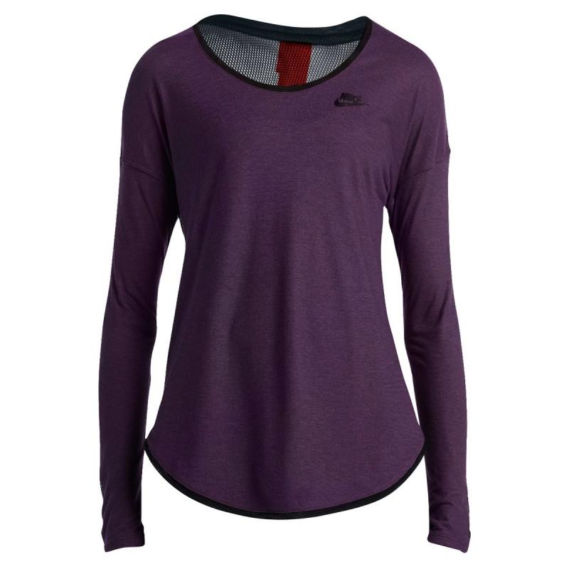 Camiseta Nike Ls T2 - 689521-507 - Púrpura - Hombre NIKE CAMISETA TEXTIL HOMBRE Nike