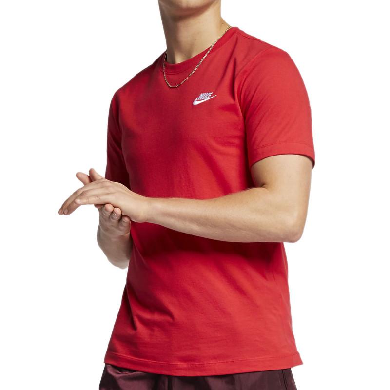 Tee-Shirt Nike Sportswear Club - Rouge - Homme NIKE TEE-SHIRT HOMME TEXTILE Nike