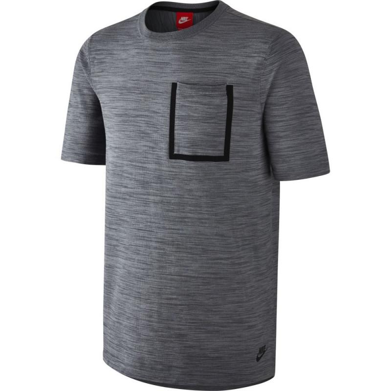 Nike Sportswear Tech Knit T-Shirt - 729397-043 - Gray - Men NIKE MEN'S TEXTILE T-SHIRT Nike