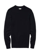 Textured Front Crew Jumper Knitwear Ben Sherman